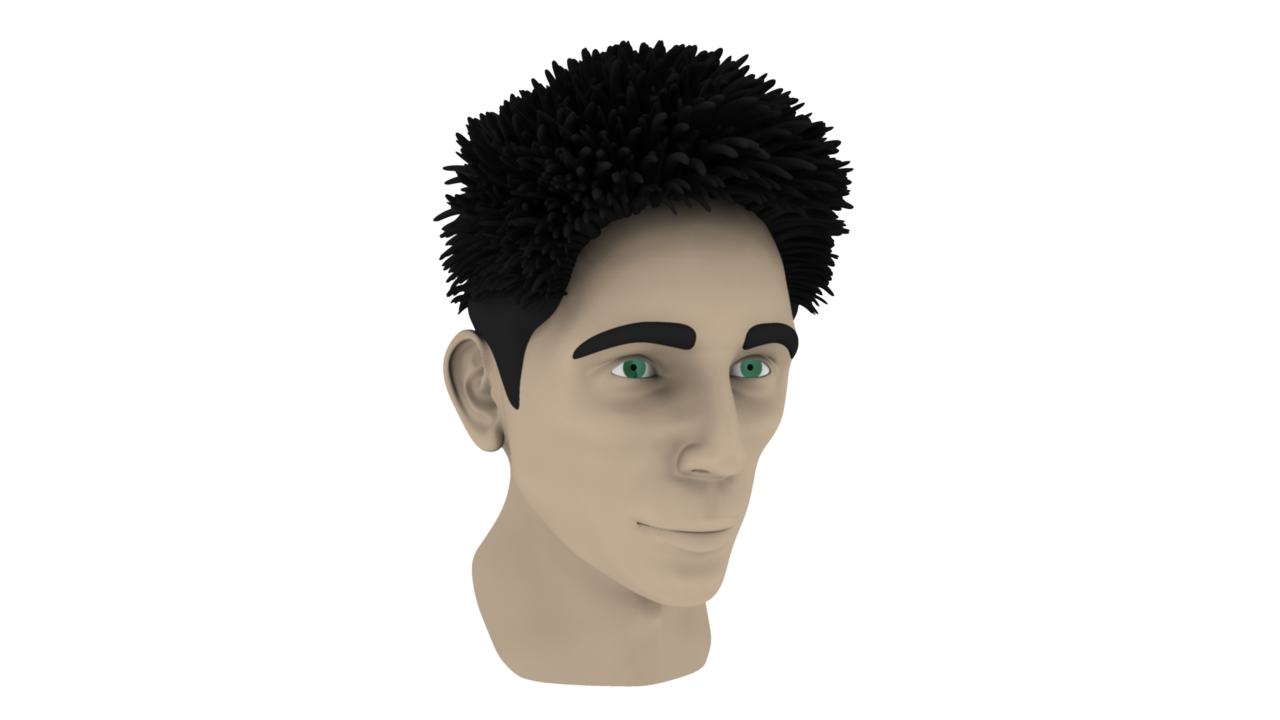 Hair, lighting and shader test